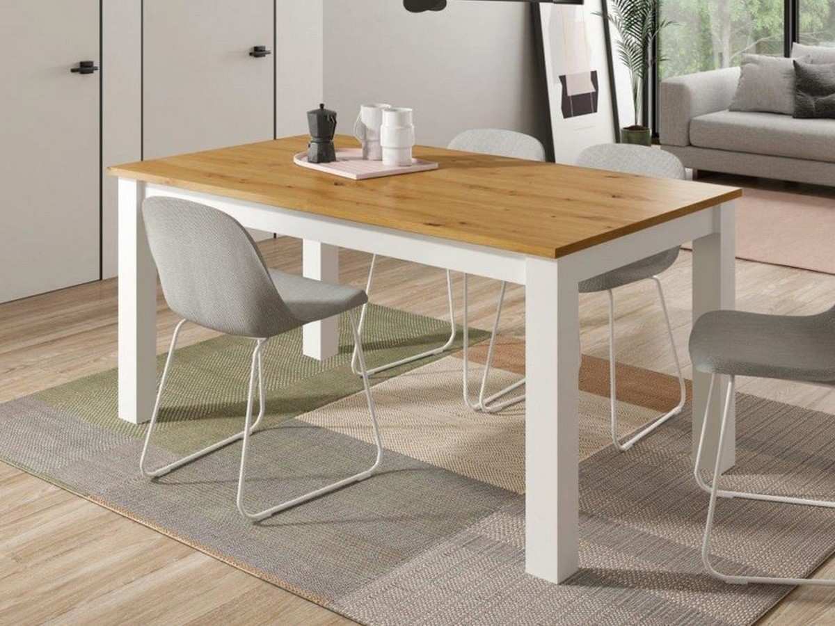 Table à manger extensible en bois Kronos 135/180 x 90 cm - Ramis