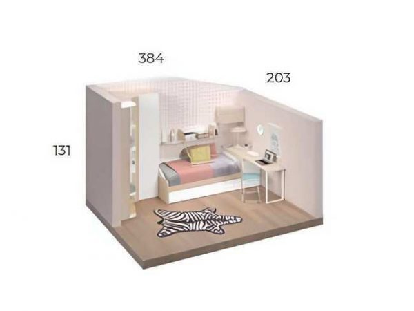 Dormitorio Juvenil W018 WIN Basic - Imagen 2