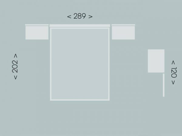 Composicion Dormitorio Jordan Evo 23 Muebles Azor - Imagen 3