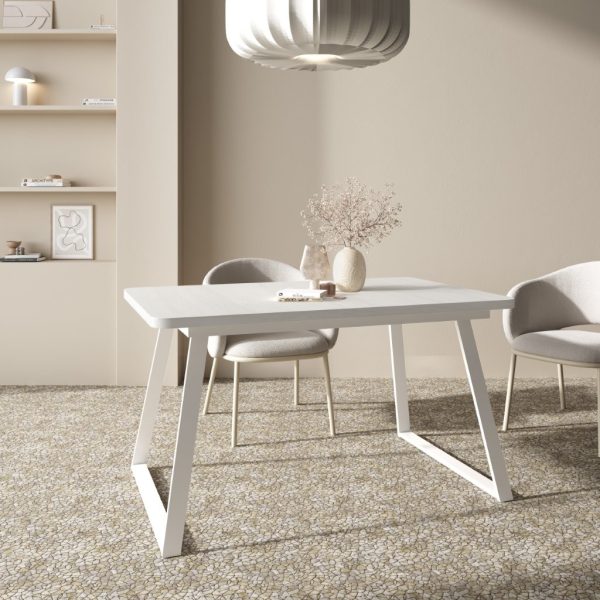 Mesa M822 Forma pata trapecio rectangular extensible 140x90 ext a 191