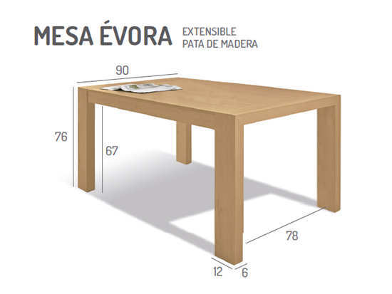 Mesa Comedor Evora - Imagen 4